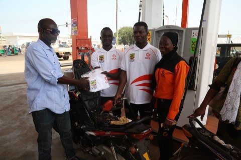 Hearts of Oak gave out free fuel and branded 