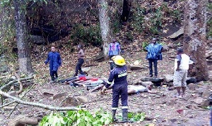 Some of the dead bodies retrieved by the rescue team
