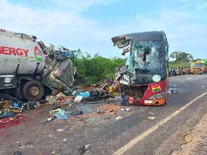 The scene of the crash that is said to have claimed 15 lives