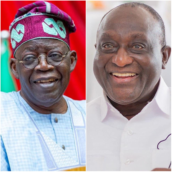 Bola Tinubu of Nigeria and Alan Kyerematen