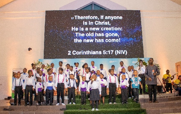 Some kids at the 'Kids In Worship Concert'