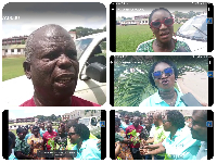 Collaged photos of the KMA forestry coordinator, other dignitaries and participants