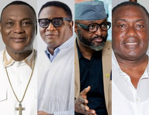 L-R: Rev Sam Korankye Ankrah, Elvis Afriyie Ankrah, Yaw Ampofo Ankrah and Horace Ankrah