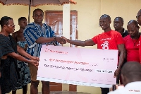 Presentation of the cheque