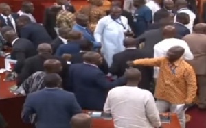 Some MPs were involved in a near-brawl on Thursday following Ayariga bribery allegation