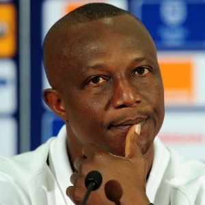 Coach Kwesi Appiah at press conference