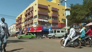 A street in the capital city of Burkina Faso