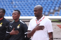 Otto Addo with assistant John Paintsil