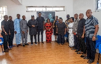 Chief Dele Momodu in a group photo with the family