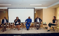 Barbara Okai-Tettey (second from left) and co-panelists at the event