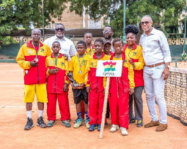 A photo of team Ghana at the African Junior Championship