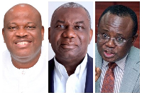 Boakye Agyarko (M) has appointed Henry Quartey (L) and Joseph Osei-Owusu (R) to his campaign team