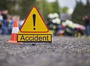 Road Accident Sign File Photo