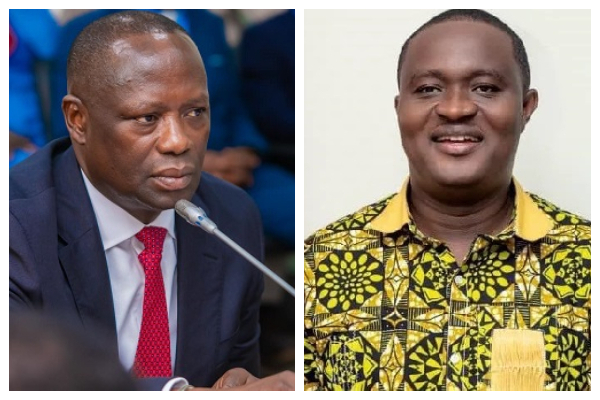 Emmanuel Armah-Kofi Buah (L) and Kwasi Kwarteng