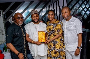 Dr. Olakunle Churchill with dignitaries at the 9th AYGC