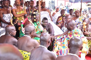 Vice President, Dr Mahamudu Bawumia with the Asantehene