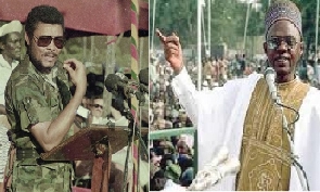 Rawlings and Shehu Shagari were presidents during the 1983 incident