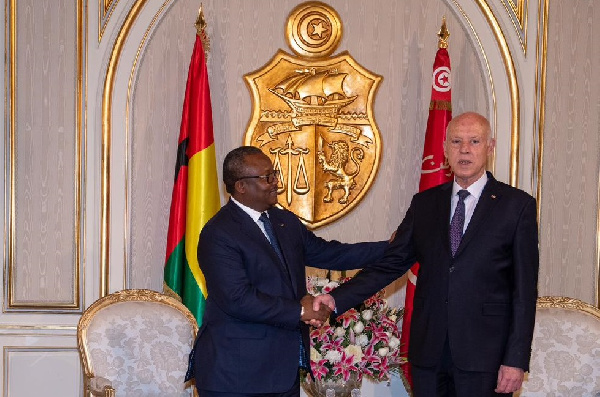 ECOWAS leader Sissoco Embalo and Kais Saied