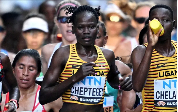 Uganda's Rebecca Cheptegei participated in the women’s marathon at the Paris Olympics