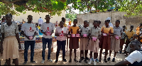 The Ghanavi Foundation donated sanitary pads worth GHC10,000 to schoolgirls Ketu South
