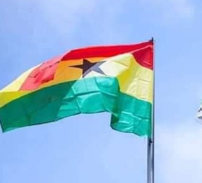 The flag of Ghana