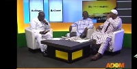 From left Host of Badwam Kwabena Asante,Kennedy Agyapong (M) and Alhaji Bature
