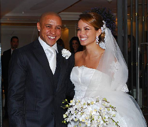 Robero Carlos and his ex-wife Mariana Lucon