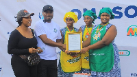 A picture of awardees at the fourth edition of the OMJ SoccerFest