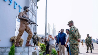 Uganda's military chief, Gen. Muhoozi Kainerugaba unveils a monument honoring the late Yoni Netanyah