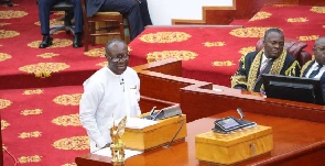 Minister of Finance Ken Ofori-Atta presented the 2020 mid-year budget review in Parliament [Photo: K
