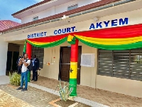 The newly constructed Akyem Tafo District Court