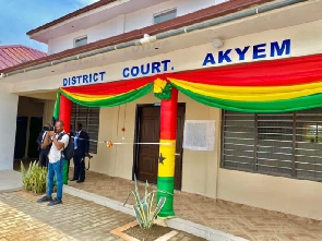 The newly constructed Akyem Tafo District Court