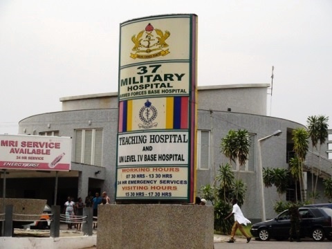 37 Military Hospital sign post.  File photo.