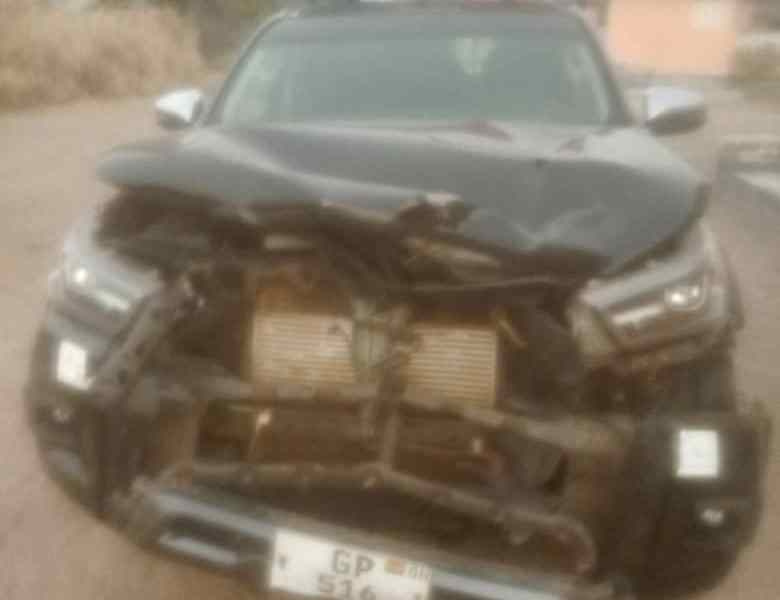 The vehicle which was involved in the accident