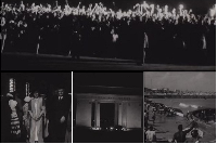 Screenshots of the Independence Day celebration in 1957