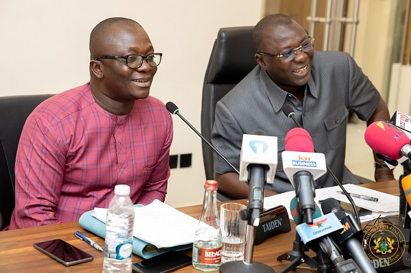 Dr. Bryan Acheampong, Minister of Food and Agriculture and Finance minister, Dr. Amin Adam