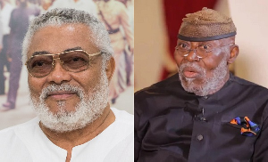 Dr Nyaho-Tamakloe (R) says he did not kill Rawlings (L)