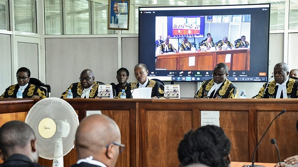 A panel of five Constitutional Court Judges of Uganda