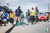 Accra Mayor, Elizabeth Kwatsoe Sackey participated in the clean-up exercise