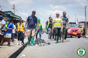 Accra Mayor, Elizabeth Kwatsoe Sackey participated in the clean-up exercise