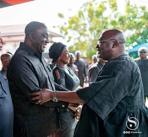 Alan and Bawumia shaking hands