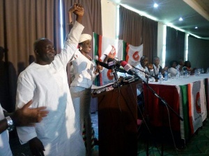 Nana Konadu Agyemang Rawlings unveils her running mate, Kojo Mensah Sosu
