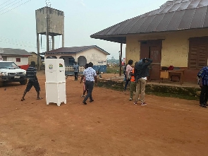 Some Constituents are already queuing for the polls which were expected to begin at 7am