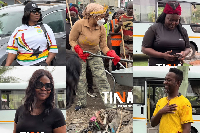 Selassie Ibrahim leads movie stars in Day 2 of the national clean-up exercise