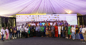 Some of the participants pose for a picture after the training