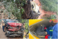 Shots from the scene of the incident