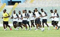 The Black Stars at training