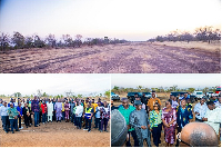 Scene from the Upper East Airport site during the tour