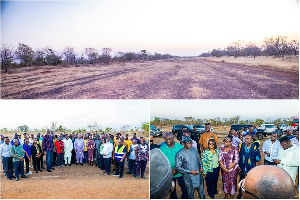 Scene from the Upper East Airport site during the tour