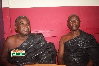 Godfred Oti and S.A. Owusu Boakye, late Daasebre Gyamenah's paternal uncles